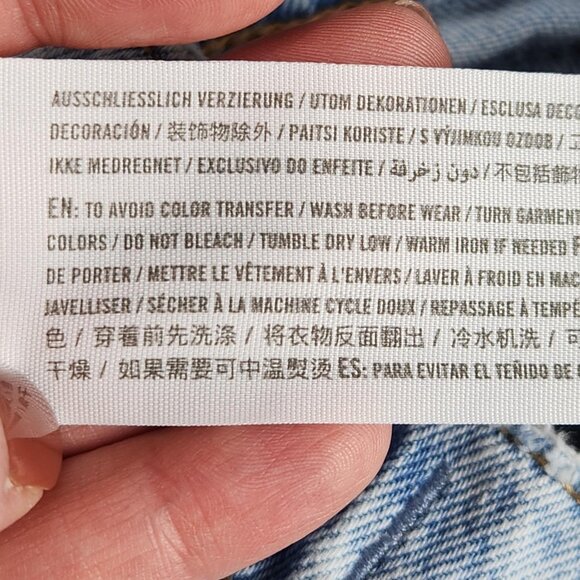 Abercrombie Fitch Jeans Womens 26 2 Short Blue 90s Baggy Curve Love Low Rise - Picture 13 of 13